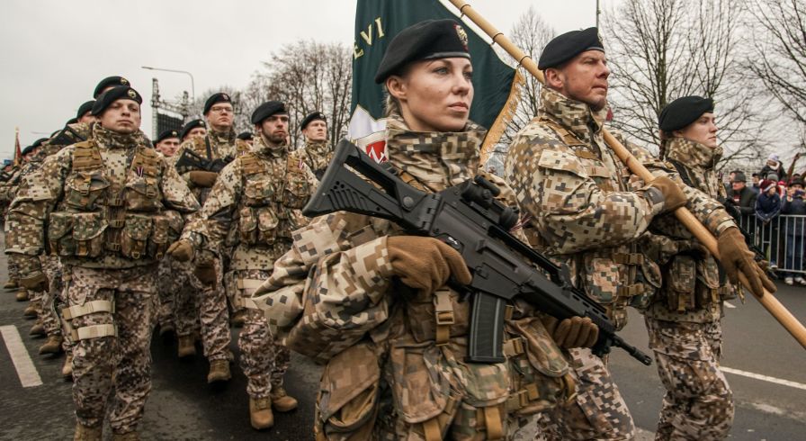 Военнослужащие армии Латвии