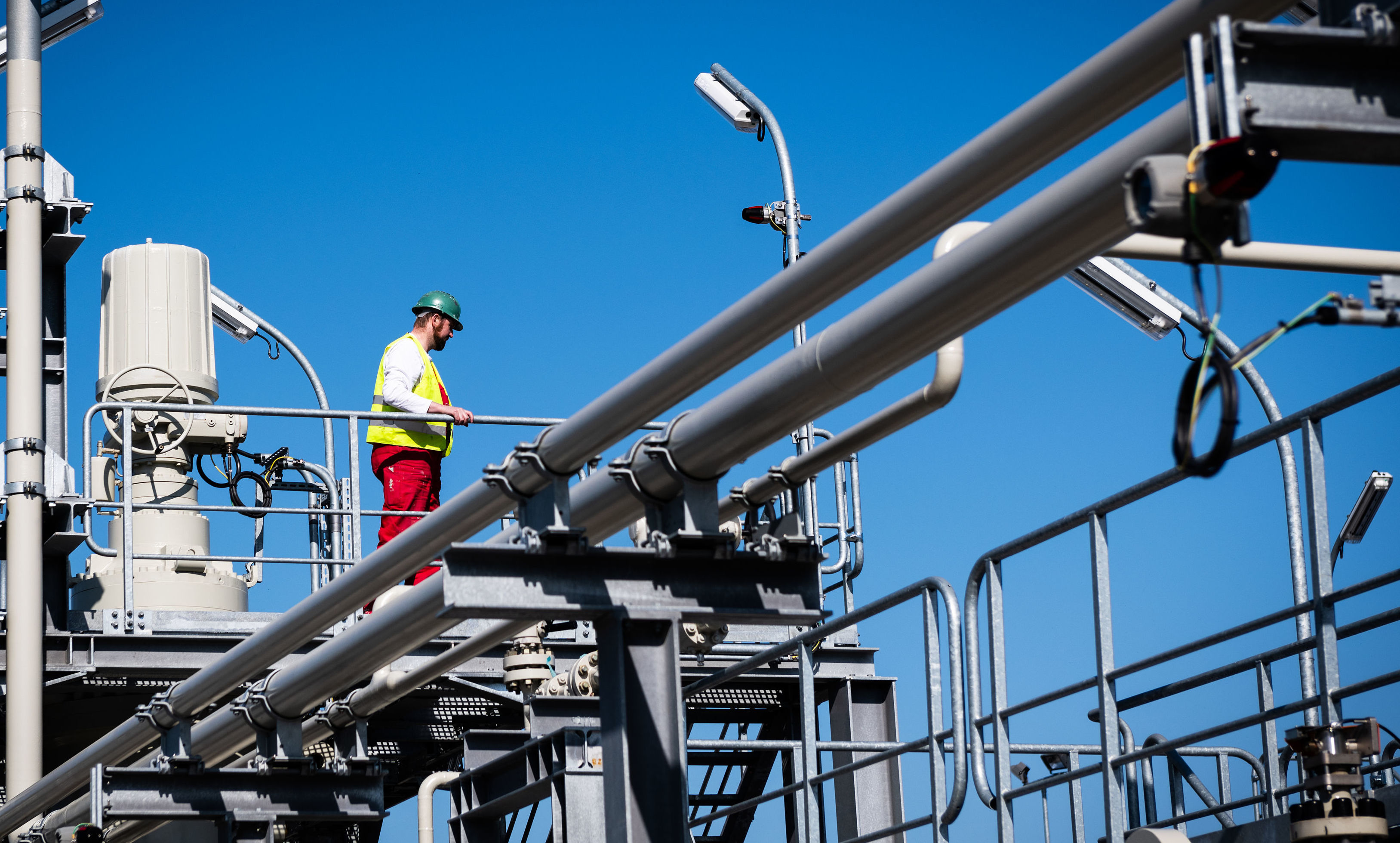 Строительство газопровода "Северный поток-2" в Германии Строительство газопровода "Северный поток-2" в Германии