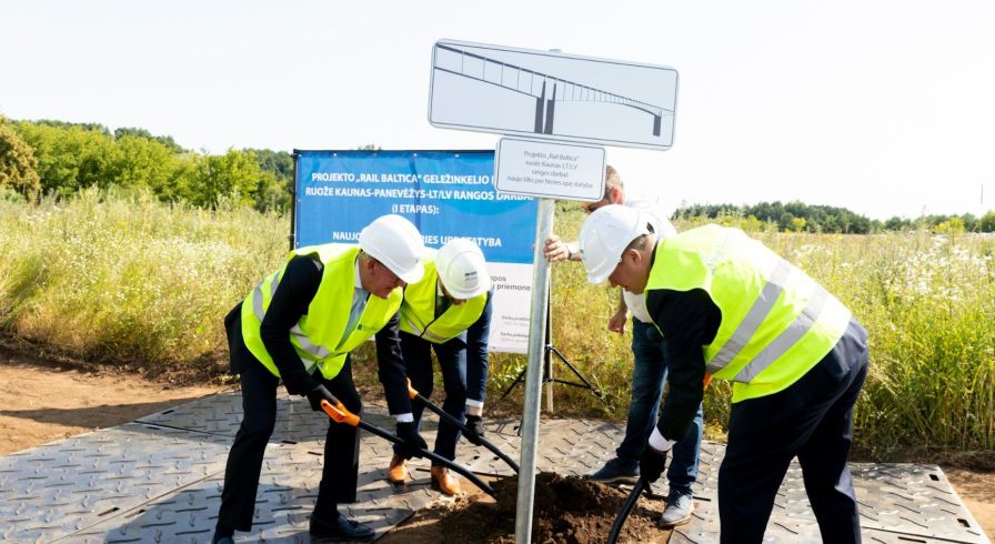 Открытие строительства моста проекта Rail Baltica, 21 июля 2022