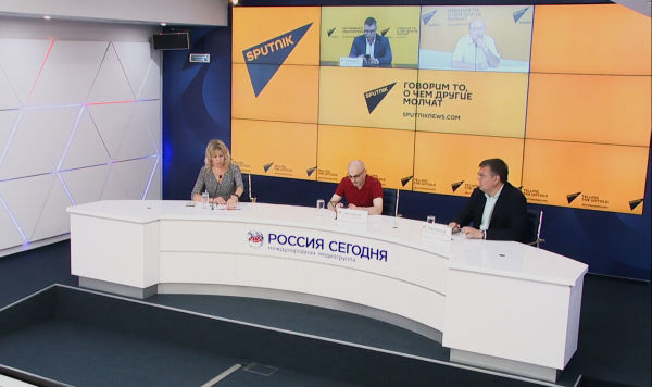 Видеомост Москва – Минск – Ереван на тему: "Денацификация Украины: как санкции против Союзного государства отражаются на странах ЕАЭС", Москва, 15 августа 2022 Видеомост Москва – Минск – Ереван на тему: "Денацификация Украины: как санкции против Союзного государства отражаются на странах ЕАЭС", Москва, 15 августа 2022