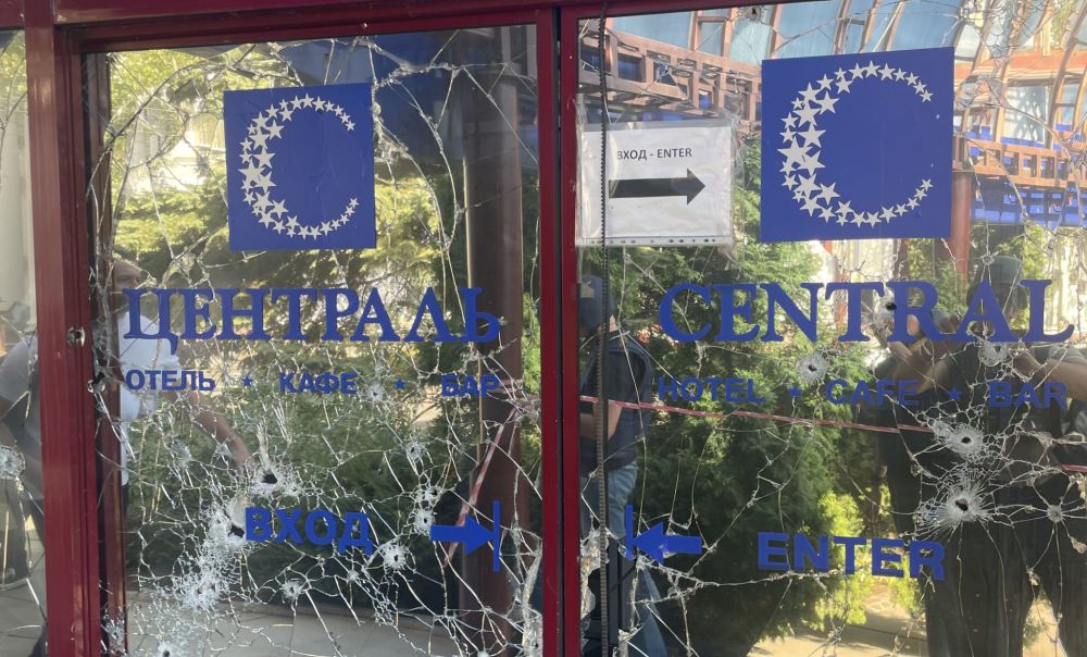 Последствия обстрела гостиницы "Централь", Донецк