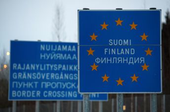 Граница России и Финляндии в районе пункта пропуска Нуйамаа