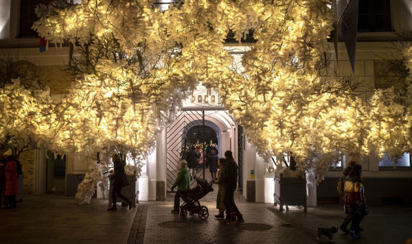 Рождественские украшения в Вильнюсе, Литва