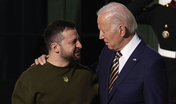 Президент США Джо Байден и президент Украины Владимир Зеленский во время встречи в Белом доме  в Вашингтоне 21 декабря 2022 года