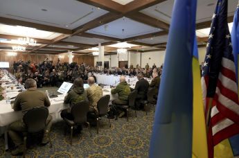 Встреча контактной группы по вопросам обороны Украины на немецкой авиабазе Рамштайн, германия, 20 января 2023