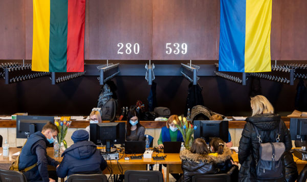 Регистрационный центр для украинцев в Литве, архивное фото Регистрационный центр для украинцев в Литве, архивное фото
