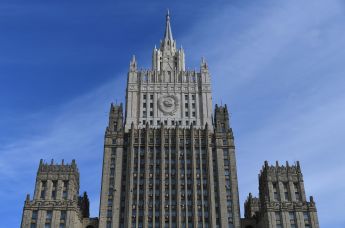 Здание Министерства иностранных дел РФ на Смоленской-Сенной площади в Москве.