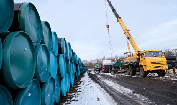 Производство труб для строящегося водовода из Ростовской области в ДНР