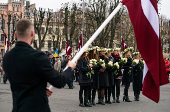 Шествие памяти легионеров СС в Риге, Латвия, 16 марта 2023