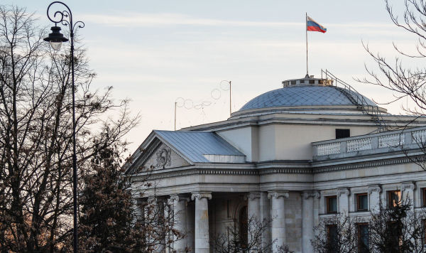 Здание посольства РФ в Варшаве.