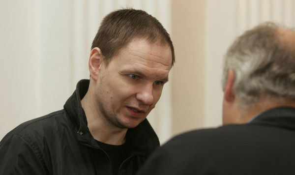 Константин Никулин перед началом процесса над ним в областном суде Вильнюса, 22 октября 2009 года