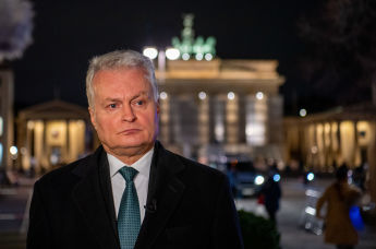 Президент Литвы Гитанас Науседа во время рабочего визита в Берлине, Германия, 13 ноября 2023