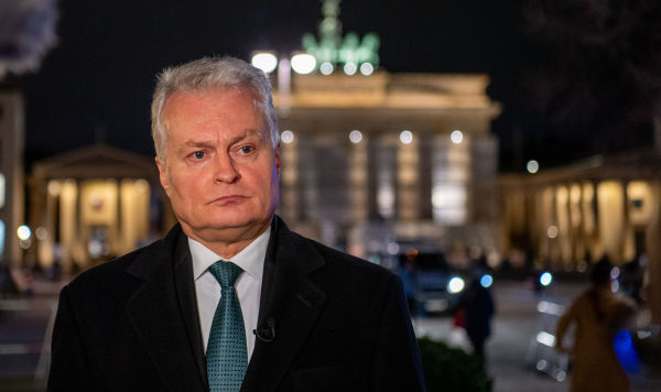 Президент Литвы Гитанас Науседа во время рабочего визита в Берлине, Германия, 13 ноября 2023