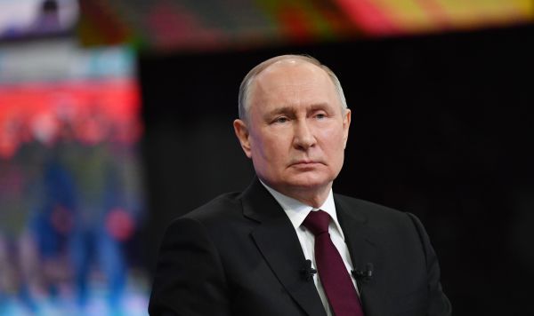 Президент РФ Владимир Путин проводит совместную "прямую линию" с гражданами и большую пресс-конференцию с журналистами в Гостином дворе, Москва, Россия, 14 декабря 2023 Президент РФ Владимир Путин проводит совместную "прямую линию" с гражданами и большую пресс-конференцию с журналистами в Гостином дворе, Москва, Россия, 14 декабря 2023