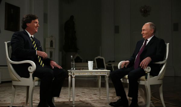 Президент РФ Владимир Путин дал интервью американскому журналисту Такеру Карлсону Президент РФ Владимир Путин дал интервью американскому журналисту Такеру Карлсону