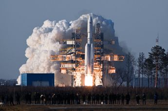 Первый запуск ракеты "Ангара-А5" с космодрома Восточный