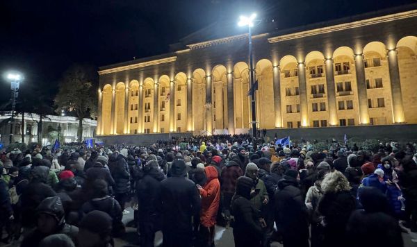 Акция протеста оппозиции в Тбилиси