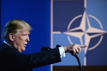 Президент США Дональд Трамп на саммите глав государств и глав правительств стран-участниц Североатлантического альянса (НАТО) в Брюсселе