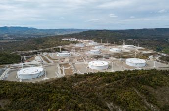 Нефтехранилище Каспийского трубопроводного консорциума (КТК-Р) в Краснодарском крае.  