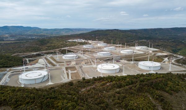 Нефтехранилище Каспийского трубопроводного консорциума (КТК-Р) в Краснодарском крае.  