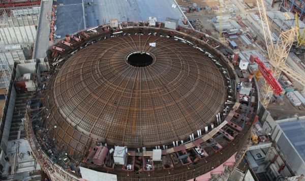 Строительство третьего энергоблока Ростовской атомной электростанции.