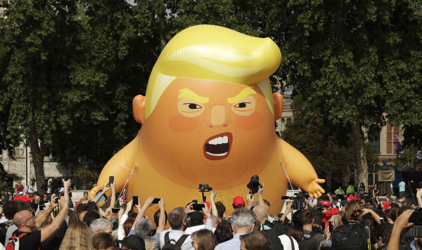 Протест против визита Дональда Трампа, Лондон, Великобритания, 13 июля 2018 г. Протест против визита Дональда Трампа, Лондон, Великобритания, 13 июля 2018 г.
