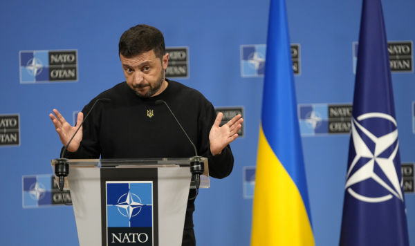 Пресс-конференция Владимира Зеленского в штаб-квартире НАТО в Брюсселе