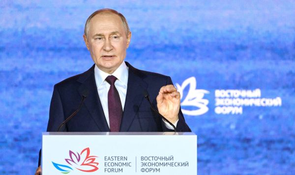5 сентября 2025. Президент РФ Владимир Путин на пленарной сессии Восточного экономического форума.