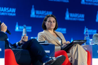 Светлана Тихановская на Форуме безопасности в Варшаве, Польша, 30 сентября 2025 г.