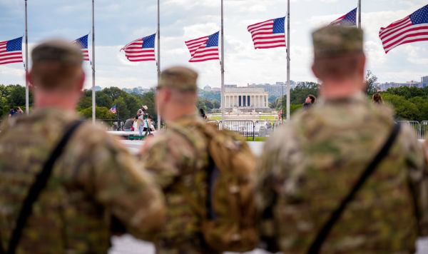 Солдаты Национальной гвардии США в Вашингтоне, округ Колумбия
