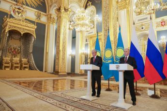 Переговоры президента Владимира Путина и президента Казахстана Касым-Жомарта Токаева
