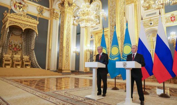 Переговоры президента Владимира Путина и президента Казахстана Касым-Жомарта Токаева