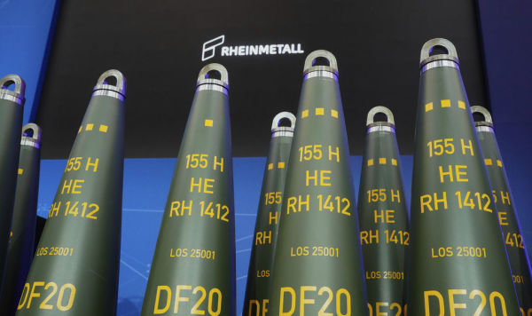 Артиллерийские снаряды немецкого производителя оружия Rheinmetall