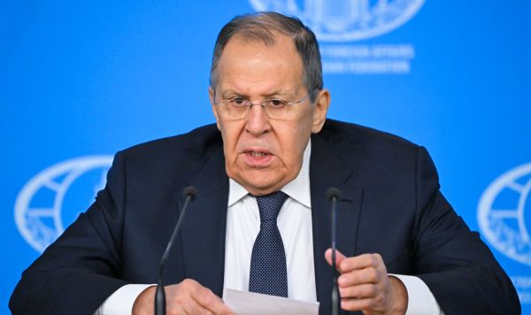 Пресс-конференция министра иностранных дел России Сергея Лаврова