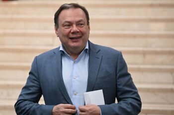 Бизнесмен Михаил Фридман на благотворительном приеме к 30-летию Российского еврейского конгресса в Москве.
