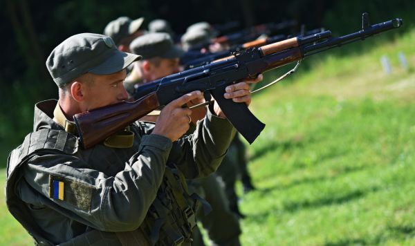 Учения резервистов Нацгвардии Украины