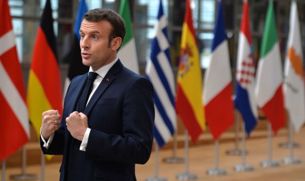 Президент Франции Эммануэль Макрон на саммите ЕС в Брюсселе