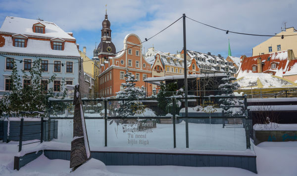 Вид на Старую Ригу и Домский собор