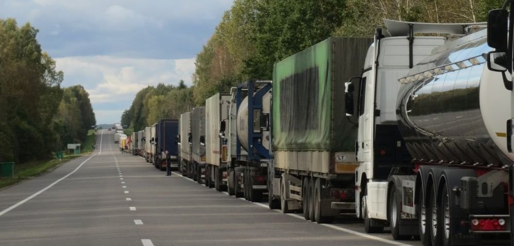 Пробки на границе Беларусь-Литва.