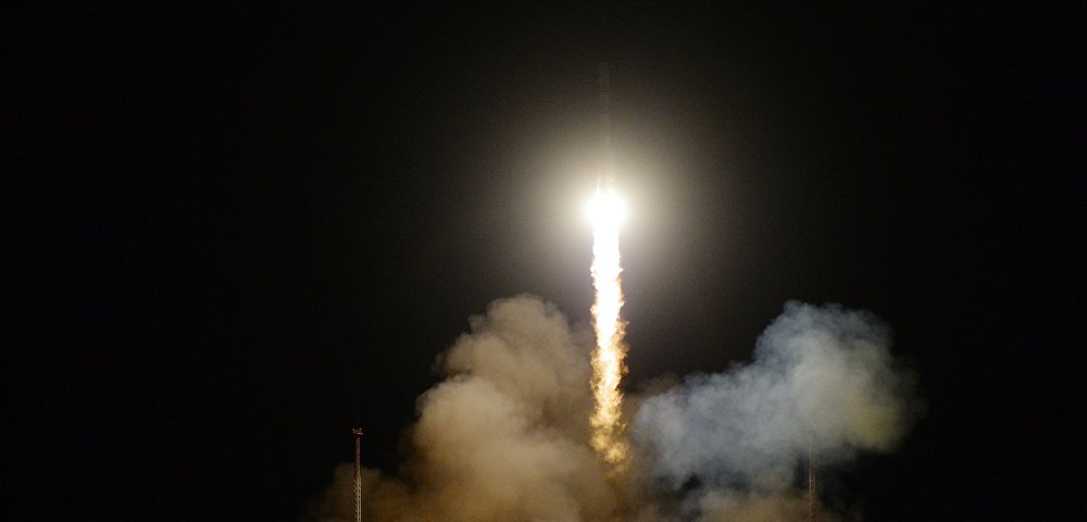 Запуск РН «Союз-2.1А» С ТГК «Прогресс МС-09» с космодрома Байконур