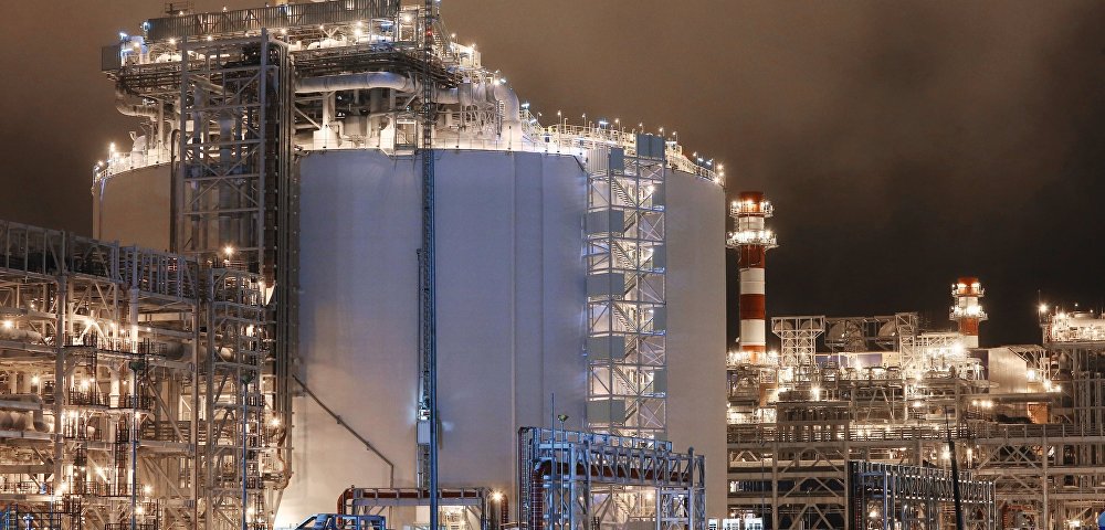 Завод по производству сжиженного природного газа "Ямал СПГ". 